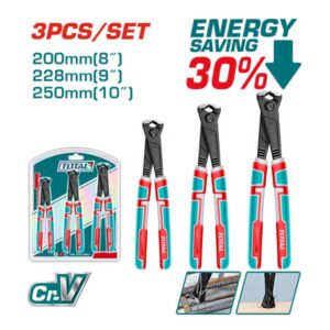 TOTAL Сет клешти за сечење 3 парчиња (8” / 9” / 10”) Cr-V