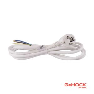 GEHOCK напојувачки кабел 1.5m (бел)