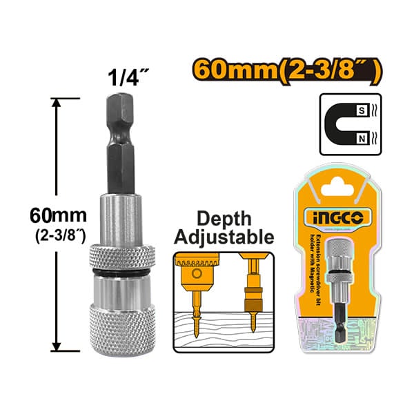 INGCO наставка за бит со регулатор 60mm